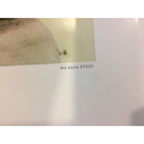 Hummel Print Boy With Knapsack Green Matte & Wood Framed Ars Sacra 29250 - Picture 7 of 9